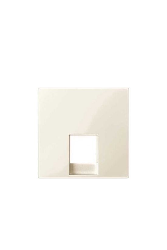 Merten-SM fedlap RJ11 telefoncsatlakozóhoz műanyag krém címketartó nélkül Schneider - MTN469644