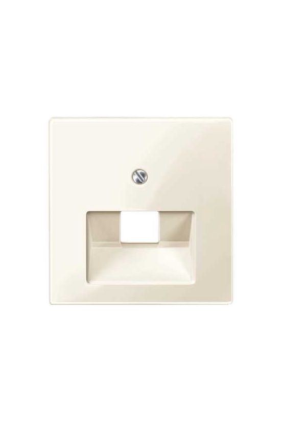 Merten-SM fedlap RJ45 adatcsatlakozóhoz műanyag krém címketartó nélkül Schneider - MTN296244