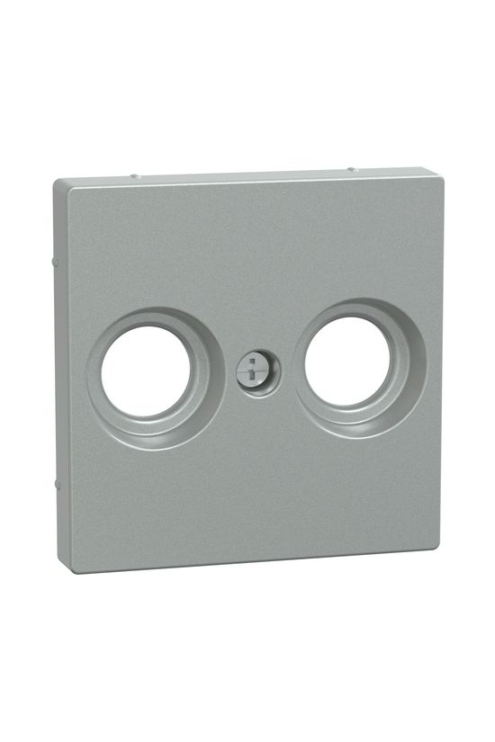 Merten-SM fedlap TV-RD koax-antennadugaljhoz műanyag alumínium címketartó nélkül Schneider - MTN4122-0460