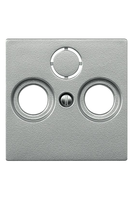 Merten-SM fedlap TV-RD-SAT koax-antennadugaljhoz műanyag alumínium címketartó nélkül Schneider - MTN297560