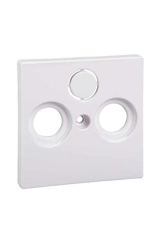 Merten-SM fedlap TV-RD-SAT koax-antennadugaljhoz műanyag fehér címketartó nélkül Schneider - MTN296725