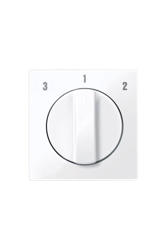 MERTEN Fedlap, forgatógombos ventilátor kapcsolóhoz, System-M, aktívfehér - MTN567325