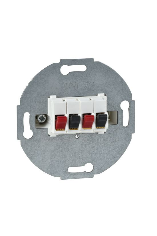 Merten-SM hangszóró csatlakozó betét közp. fedéllel sztereó fehér címketartó nélkül Schneider - MTN467019