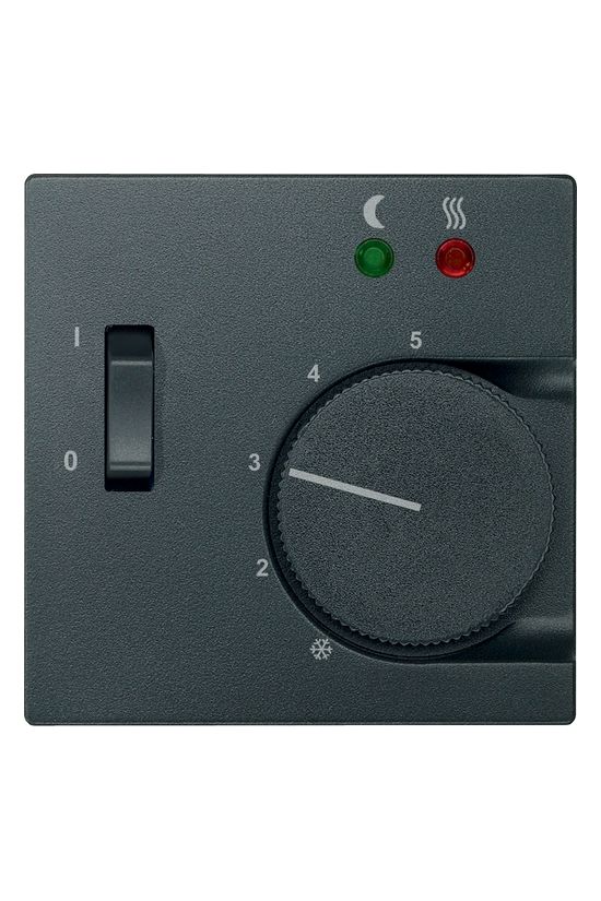 Merten-SM szobatermosztát fedlap antracit egyéb-jel IP20 műanyag matt csavaros Schneider - MTN535814