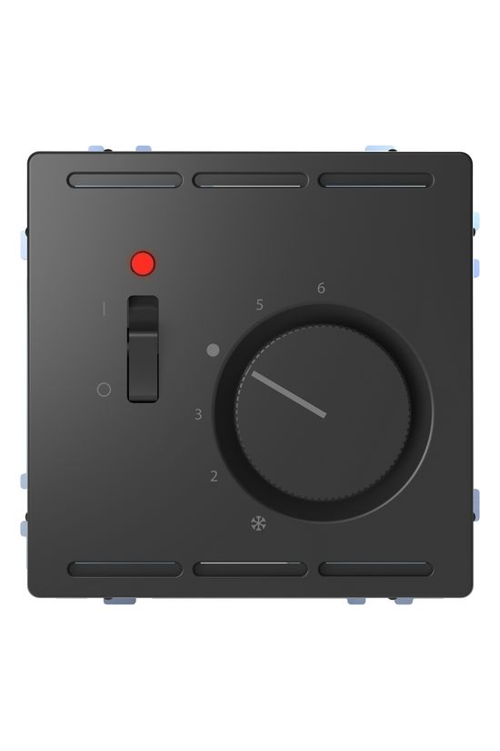 Merten szobatermosztát analóg kapcsolós 5°C 30°C 230VAC süllyesztett antracit fűtés Schneider - MTN5760-6034