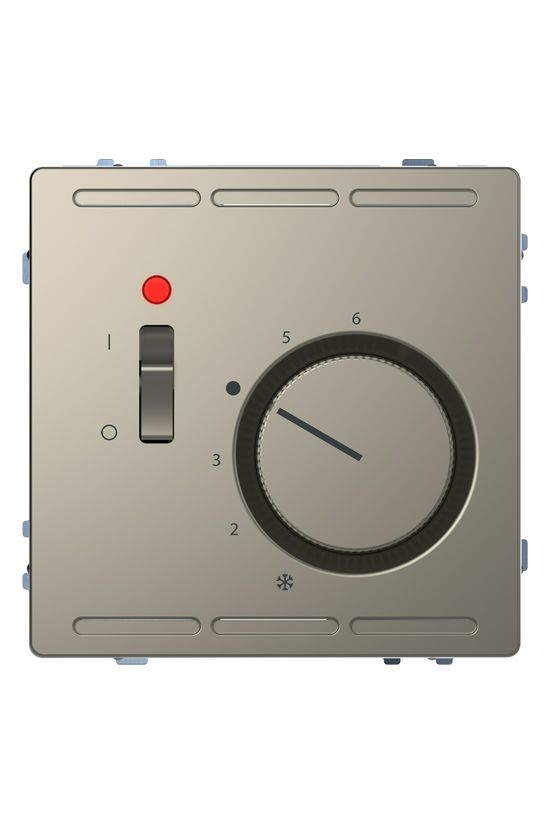 Merten szobatermosztát analóg kapcsolós 5°C 30°C 230VAC süllyesztett szürke fűtés Schneider - MTN5760-6050