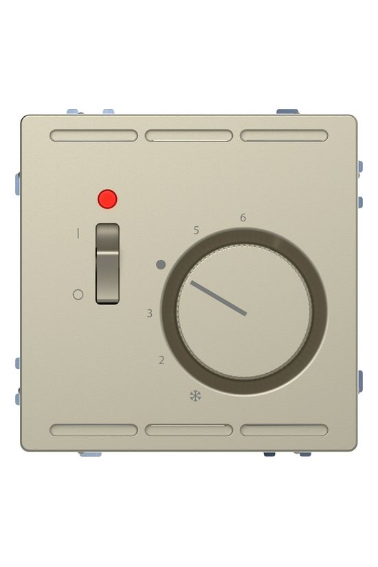 Merten szobatermosztát analóg kapcsolós 5°C 30°C 24VAC süllyesztett bézs fűtés Schneider - MTN5761-6033