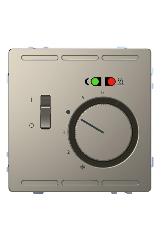 Merten szobatermosztát analóg padlófűtéshez 10°C 50°C 230VAC süllyesztett szürke fűtés Schneider - MTN5764-6050