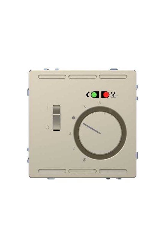 MERTEN Padlótermosztát, kapcsolóval, 250 V, 10A, System-D, szahara - MTN5764-6033