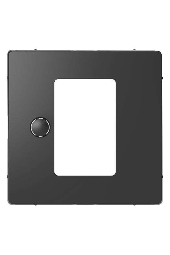 Merten szobatermosztát fedlap antracit üres-jel IP20 műanyag matt bepattintás Schneider - MTN5775-6034