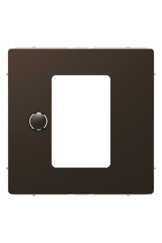 Merten szobatermosztát fedlap bronz üres-jel IP20 műanyag matt bepattintás Schneider - MTN5775-6052