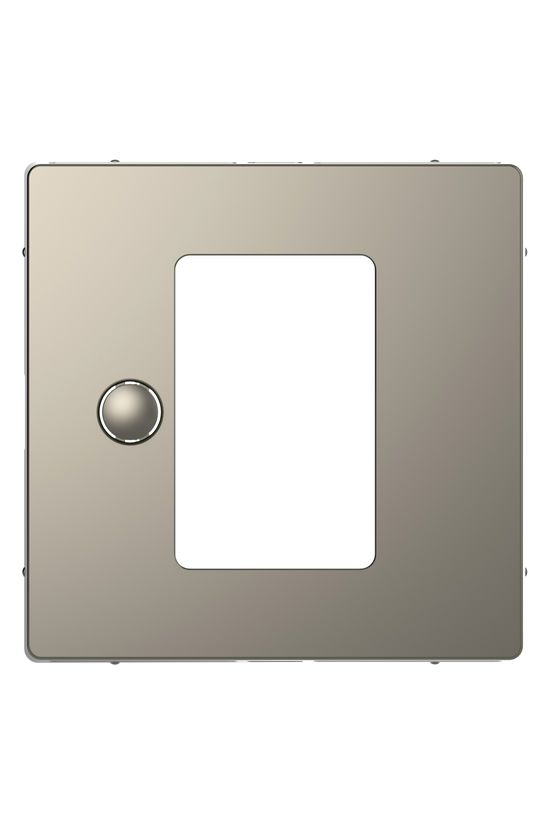 Merten szobatermosztát fedlap üres-jel IP20 műanyag matt bepattintás Schneider - MTN5775-6050