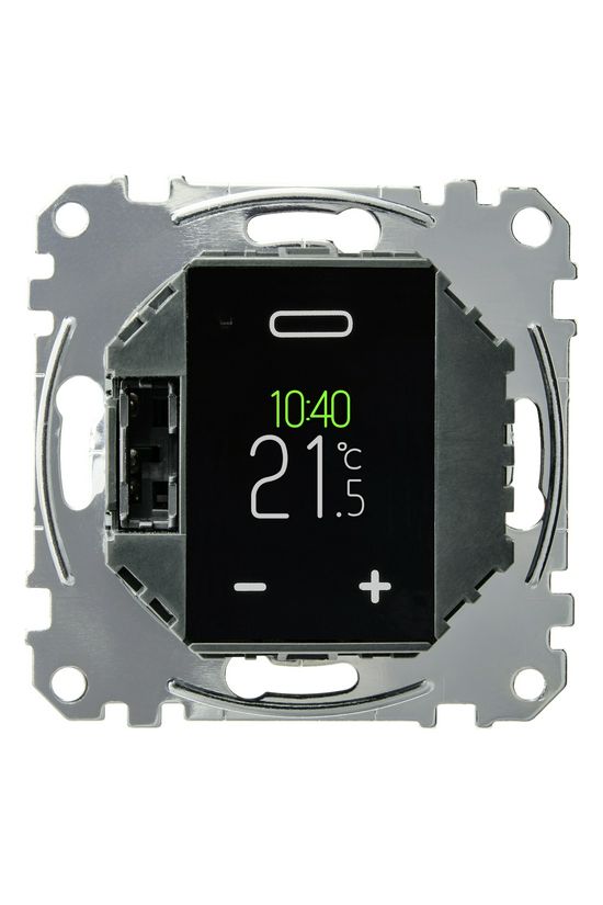 Merten szobatermosztát programozható 5°C 50°C 230VAC süllyesztett fűtés nyit/zár Schneider - MTN5776-0000