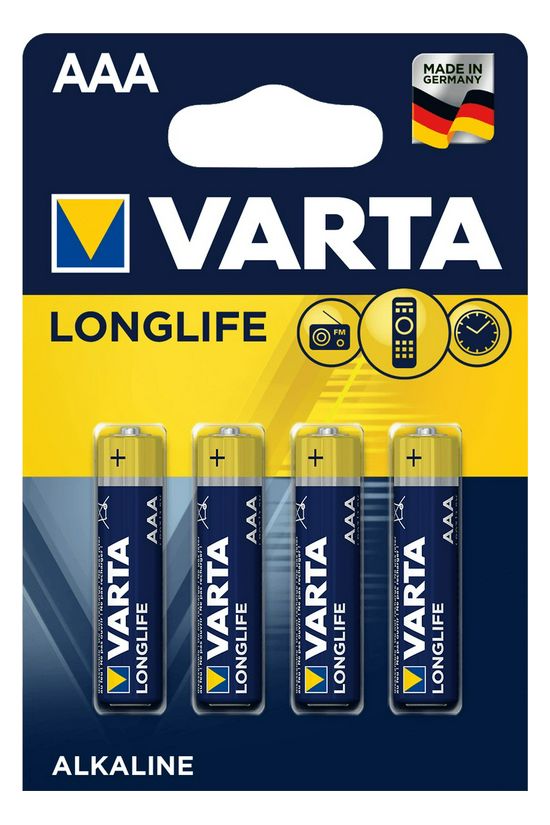 Mikro elem AAA 1.5V alkáli-mangán Micro(AAA/R03) MN2400 Longlife VARTA - 4 103 101 414