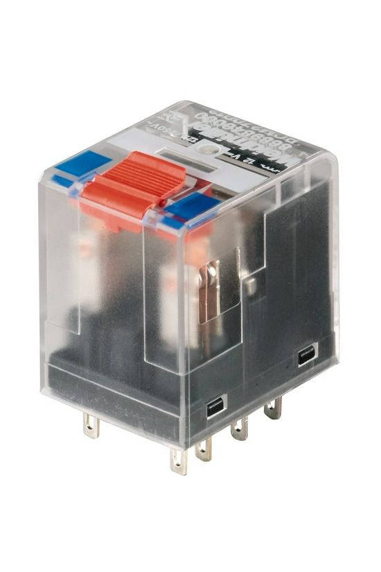 Miniatűr ipari relé tesztgombbal 12A 4-v dugaszolós 207-253VAC monostabil RCM570730 Weidmüller - 1181100000
