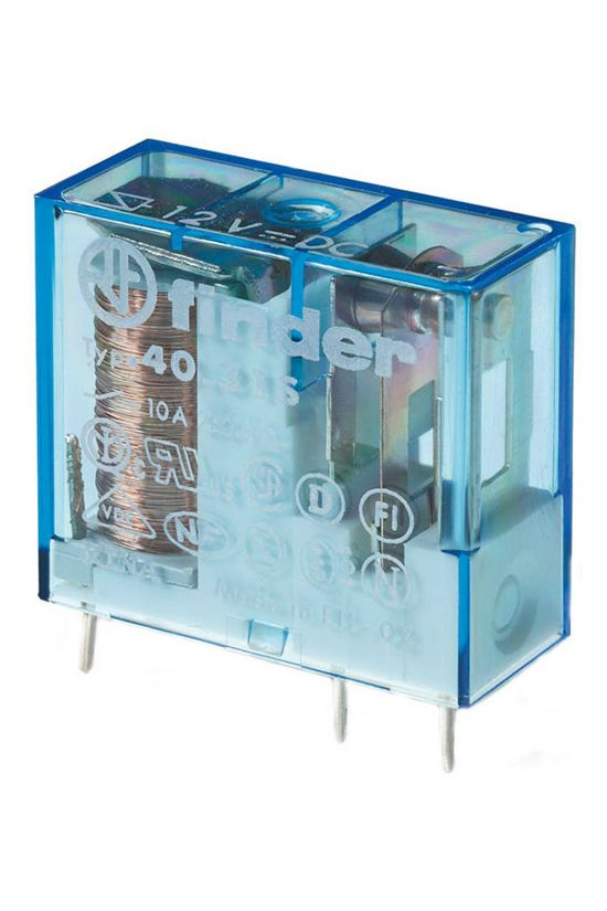 Miniatűr relé NYÁK/dugasz 10A 1-v 24VDC monostabil IP20 40.31.9.024.0000 FINDER - 403190240000
