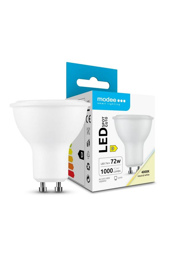 Modee LED Spot Alu-Plastic 7W GU10 100° 4000K 1000lm ERP 5év gar Modee - ML-GU10P4000K7WHN