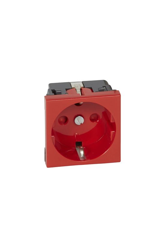 Mosaic 162 dugalj földelt központi fedlap piros IP20 modultartó csavaros LEGRAND - 077214