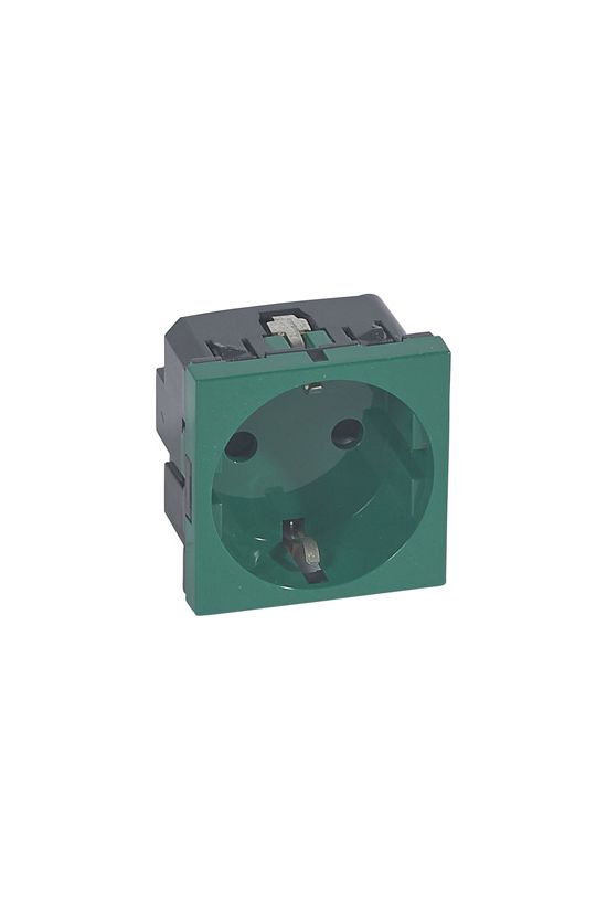 Mosaic 162 dugalj földelt központi fedlap zöld IP41 modultartó szorítókapcsos LEGRAND - 077216