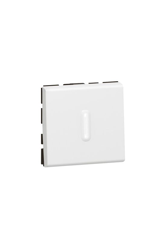 Mosaic N106 nyomó 2M moduláris 1- billentyűs 1v fehér IP31 süllyesztett dmax. műanyag LEGRAND - 077042