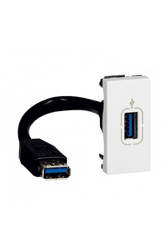 Mosaic USB töltőaljzat 1M 1/ki 2400mA-max. 5V süllyesztett fehér LEGRAND - 078746