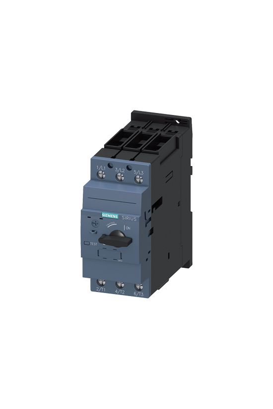 Motorvédő kapcsoló 3P 35-45A-hő 65kA fix mágneses csavaros SIRIUS SIEMENS - 3RV2031-4VA10