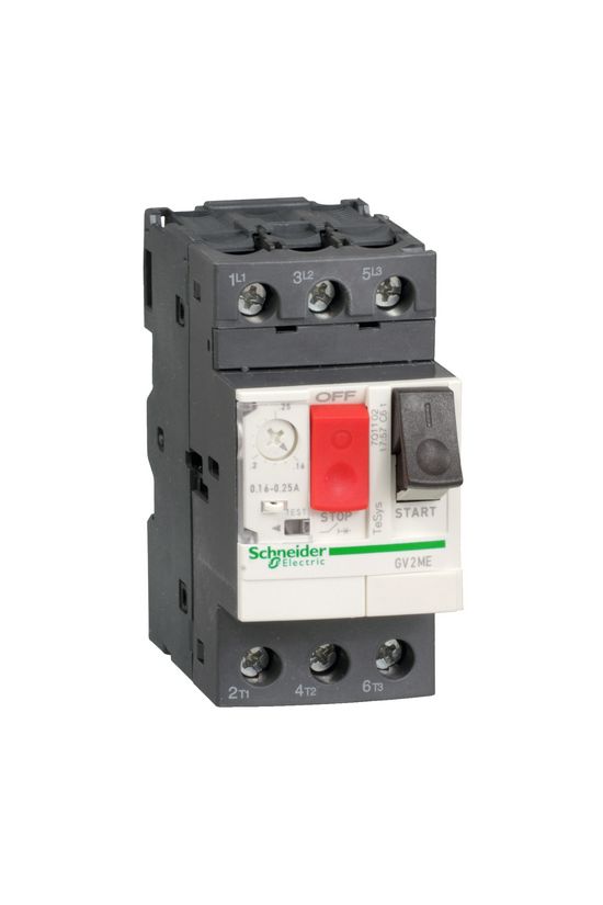 Motorvédő kapcsoló 3P 9-14A-hő 15kA fix termomágneses csavaros TeSys GV2-ME Schneider - GV2ME16AP
