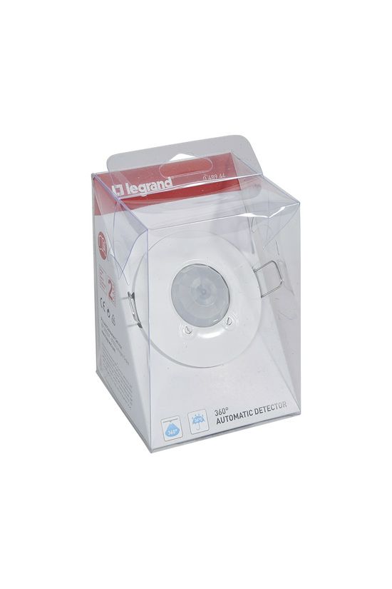 Mozgásérzékelő álmennyezetbe 360° PIR 8m-érzékelésátmérő 240V fehér IP41 LEGRAND - 048944