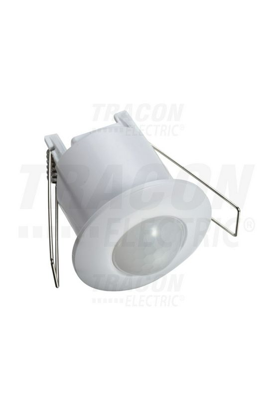 Mozgásérzékelő álmennyezetbe mini 360° PIR 12m-érzékelésátmérő 800W 230V fehér IP20 TRACON - TMB-061M
