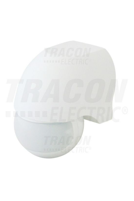 Mozgásérzékelő falra 12m/előre 180° PIR 1000W 230V fehér IP44 TRACON - TMB-112