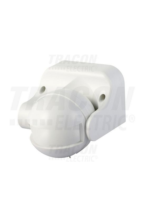 Mozgásérzékelő falra 5,8GHz. 15m/előre 180° HF 1200W 230V fehér IP44 TRACON - TMB-152R