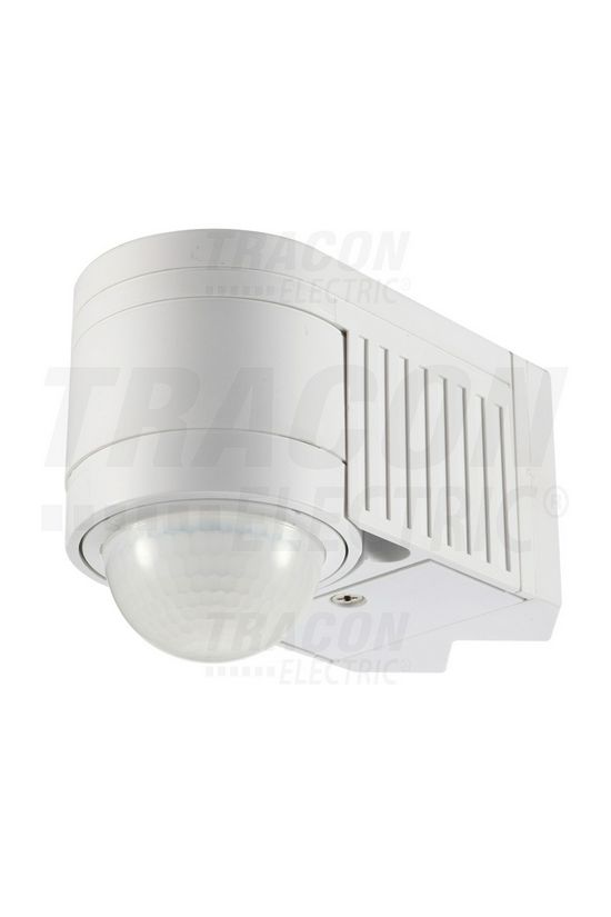 Mozgásérzékelő falra sarokelemmel 12m/előre 180° PIR 1200W 230V fehér IP44 TRACON - TMB-118