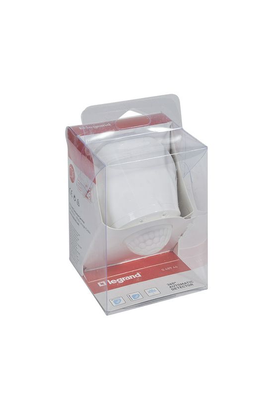Mozgásérzékelő felületre 8m/előre 360° PIR 240V fehér IP55 LEGRAND - 048946