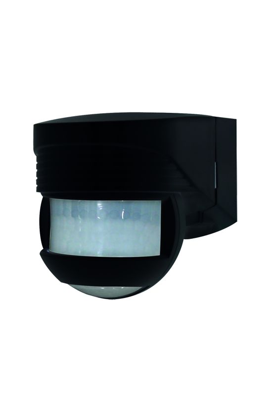 Mozgásérzékelő kültéri falra 12x10m 200° PIR 1000W 230V fekete IP44 LC-Click-N 200 B.E.G. - 91022