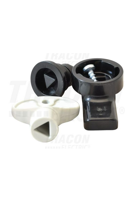 Műanyag zár TME-hez háromszögprofilú T- hajtókar TME TRACON - TME-ZMH