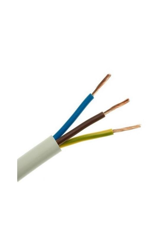 Műanyagköpenyű kábel H05VV-F 3x 1.5mm2 hajlékony 300V/U0 300V fehér H05VV-F (MT) 100m KÁBELgyártó - MT3X1,5.