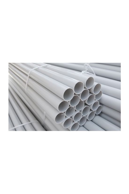 MÜIII védőcső vékonyfalú 2,5m 36mm/ szürke merev BUDVILL - CSŐ0012