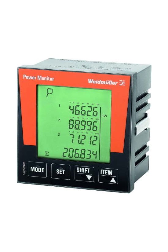 Multifunkciós teljesítménymérő 1/5A 96x96mm MODBUS A-mérő  V-mérő POWER MONITOR Weidmüller - 1423550000