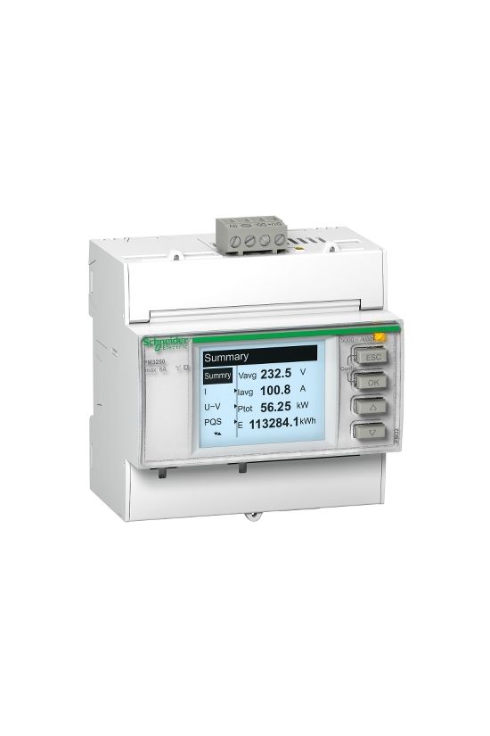 Multifunkciós teljesítménymérő sorolható MODBUS 6A áramváltós 50-330V PowerLogic PM3000 Schneider - METSEPM3255