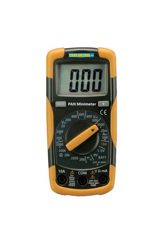 Multiméter V-A-Ohm digitális 600VDC 600VAC 10ADC 2MOhm Pancontrol - PAN Minimeter