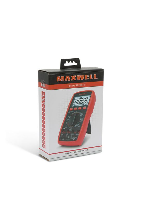 Multiméter V-A-Ohm-µF-°C-Hz-H digitális 1000VDC 750VAC 20ADC 20AAC 200MOhm MX-25306 Maxwell