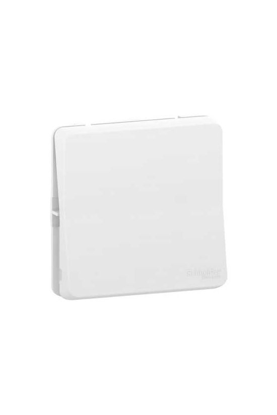 MurevaStyl N101 csengőnyomó betét 1- nyomógomb 1z csengő IP55 címketartó polárfehér Schneider - MUR39027