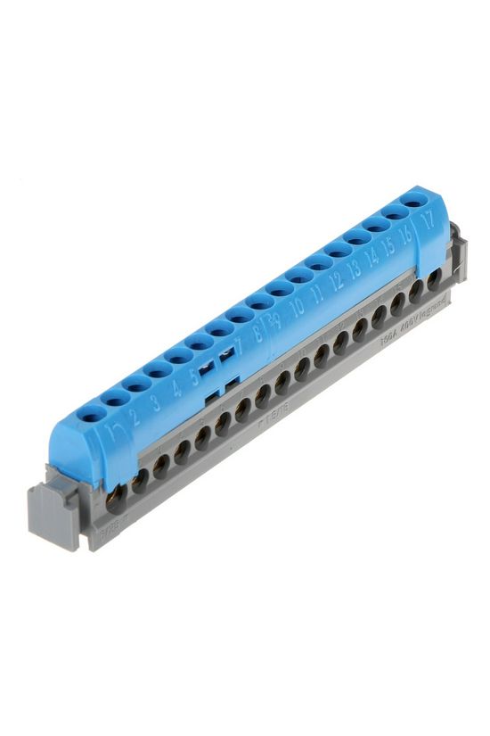 N-sín 17P csavaros 16csatl./16mm2 1csatl./25mm2 kalapsínre Lexic LEGRAND - 004845