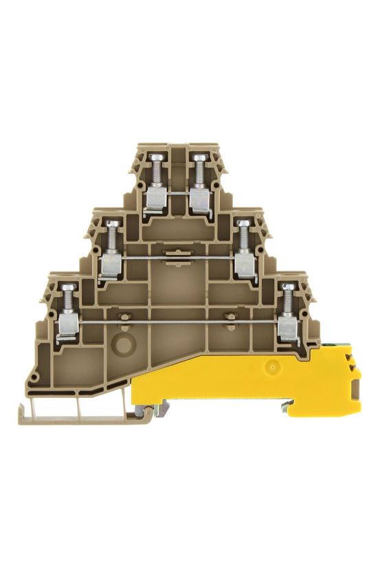 Négyszintes sorkapos 2,5mm2 TS35 24A 400V csavaros bézs VMAK2,5 CONTA-CLIP - 1425.2