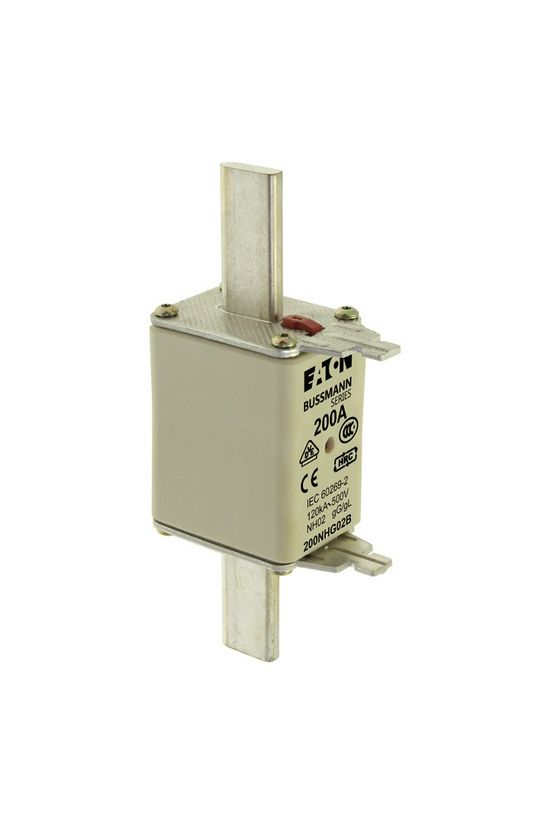 NH biztosítóbetét 200A gL/gG 500V AC 120kA kombikijelző-kioldásjelzéssel Bussmann EATON - 200NHG02B