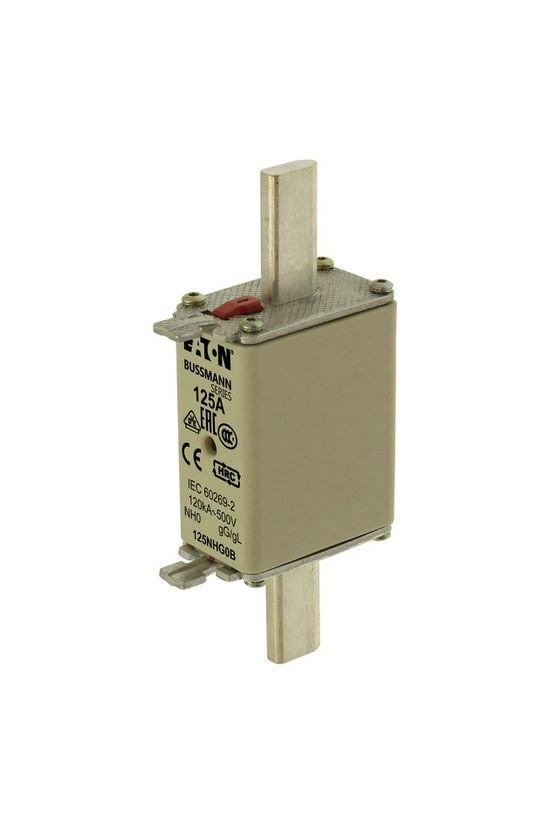 NH biztosítóbetét NH0 160A gL/gG 500V AC 120kA kombikijelző-kioldásjelzéssel Bussmann EATON - 160NHG0B