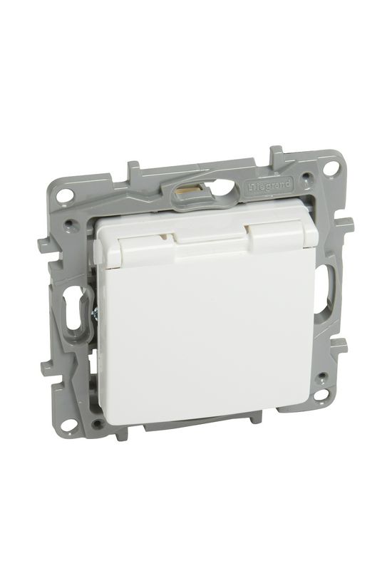 Niloé 162 dugalj csf. földelt központi fedlap gyerekzárral fehér IP20 süllyesztett csavaros LEGRAND - 764532