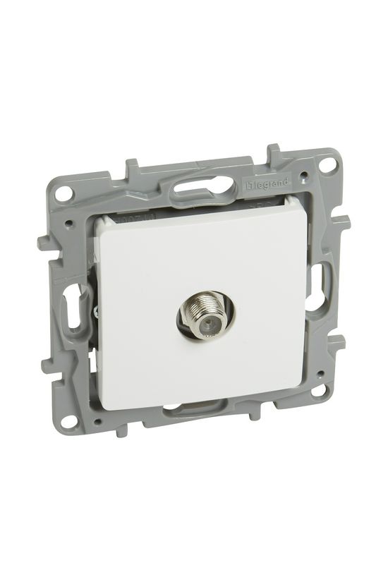 Niloé antenna aljzat F-F TV csillagpontos süllyesztett fehér 1-kimenet végzáró 1dB/860MHz LEGRAND - 764549