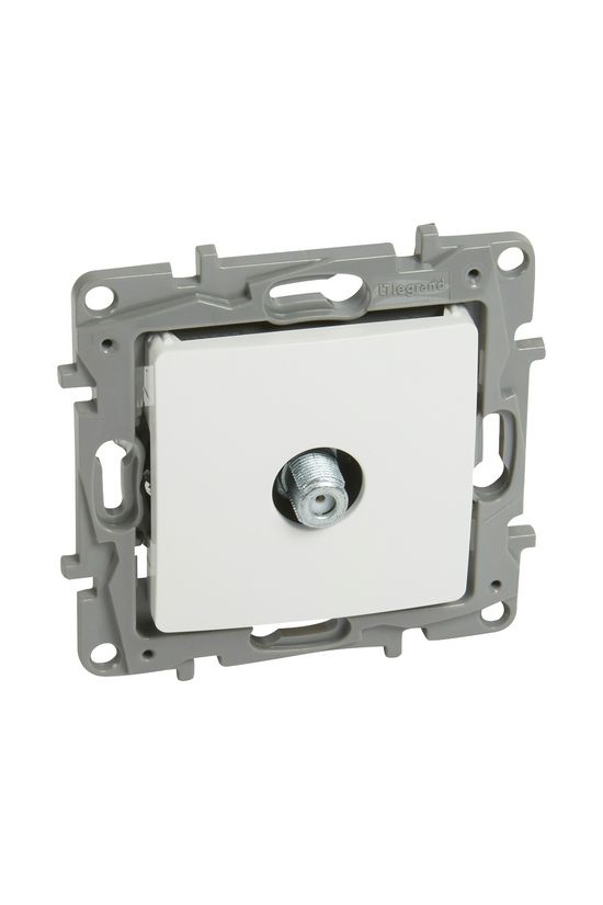 Niloé antenna aljzat F TV csillagpontos süllyesztett fehér 1-kimenet végzáró 1dB/860MHz LEGRAND - 764550