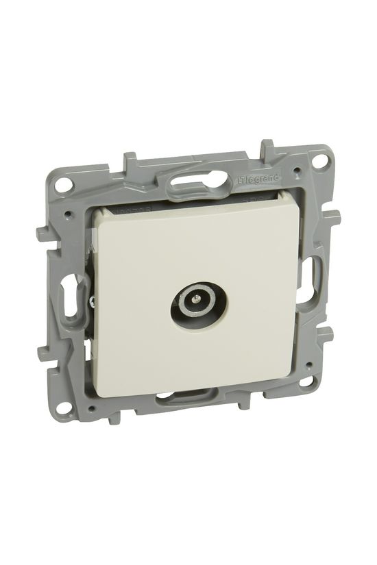 Niloé antenna aljzat TV körmös süllyesztett bézs 1-kimenet MM-végzáró 10dB/860MHz LEGRAND - 764655